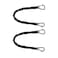 Extreme Max 30062882 BoatTector HighStrength Line Snubber Storage Bungee Value 2Pack 18 with Medium Hooks Black