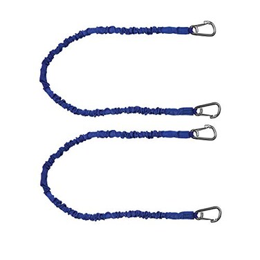 Extreme Max 30062909 BoatTector HighStrength Line Snubber Storage Bungee Value 2Pack 36 with Medium Hooks Blue