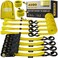 AUGO Ratchet Straps Heavy Duty 4 Pack 15 FT 2200 LB Break Strength Ratchet Tie Down Straps with Safety Lock S Hooks Cargo Straps for Moving Appliances Motorcycle Soft Loop Tie Down Straps