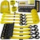 AUGO Ratchet Straps Heavy Duty 4 Pack 15 FT 2200 LB Break Strength Ratchet Tie Down Straps with Safety Lock S Hooks Cargo Straps for Moving Appliances Motorcycle Soft Loop Tie Down Straps