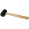 Performance Tool 1129 Rubber Mallet Durable Head with Wood Handle Ideal for NonMarring Applications and General Purpose Use