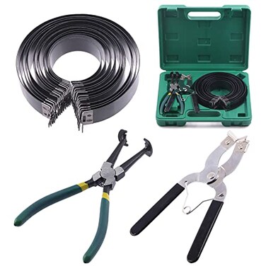 Keadic 16 Pcs Automotive Engine Piston Ring Compressor Tool Set Contains Compressor Pliers Piston Installer Pliers and 24 to 57 14 Bands Compression Ratchet for Auto Car Truck Engine