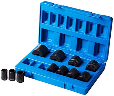 Grey Pneumatic 1311S 12 Drive 11Piece 8Point Standard Socket Set