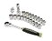 Pittsburgh 21 Piece SAE Metric GoThru Socket Set Reversible
