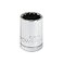 Powerbuilt 12 Inch Drive x 34 Inch SAE Shallow Socket 12 Point ChromeVanadium made Size Marking 642003