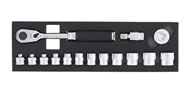Ko-ken Koken 3285ZA 38 Sq Dr 15 Piece ZSeries 6Point Metric Socket Set 5522mm