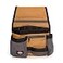 Dickies 11Pocket ToolUtility Storage Pouch for Tool Belt Durable Canvas PunctureResistant Backing Screwdriver Pockets Zippered Security Pocket Hammer Loop 2inch Tunnel Loop GreyTan