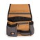 Dickies 11Pocket ToolUtility Storage Pouch for Tool Belt Durable Canvas PunctureResistant Backing Screwdriver Pockets Zippered Security Pocket Hammer Loop 2inch Tunnel Loop GreyTan