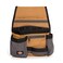 Dickies 11Pocket ToolUtility Storage Pouch for Tool Belt Durable Canvas PunctureResistant Backing Screwdriver Pockets Zippered Security Pocket Hammer Loop 2inch Tunnel Loop GreyTan