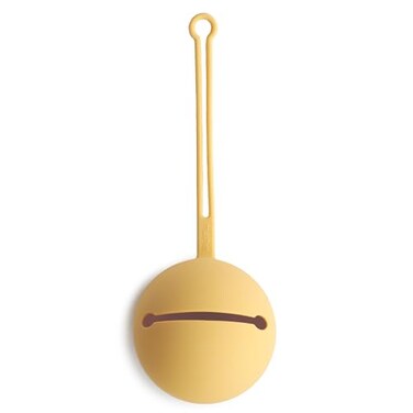 mushie Silicone Pacifier Holder Case Daffodil
