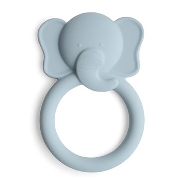 mushie Silicone Baby Teether Toy Elephant