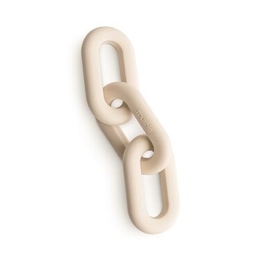 mushie Silicone Baby Links Teether Toy Shifting Sand
