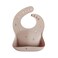 mushie Silicone Baby Bib Adjustable Fit Waterproof Bibs Rocket Ship