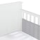 BreathableBaby Breathable Mesh Liner for FullSize Cribs Classic 3mm Mesh Gray Size 2FS Covers 2 Sides