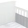BreathableBaby Breathable Mesh Liner for FullSize Cribs Classic 3mm Mesh Gray Size 2FS Covers 2 Sides