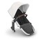 UPPAbaby RumbleSeat V2 Second Lower SeatCompatible with Vista V2 and Vista V3 Adapters Bumper Bar Bug Shield IncludedBryce White MarlSilver FrameChestnut Leather