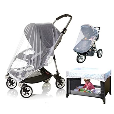 Dreambaby Mosquito Bug Net for Stroller Crib Bassinet Cradle Playard Pack N Plays Insect Net with Elastic Edges