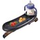 KEUYE Snack Tray Compatible with MockingbirdNunaEvenflo StrollerAdjustable Stroller Snack Tray with Cup Holder and Phone Holder Stroller Accessories Black