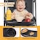 KEUYE Snack Tray Compatible with MockingbirdNunaEvenflo StrollerAdjustable Stroller Snack Tray with Cup Holder and Phone Holder Stroller Accessories Black