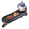 KEUYE Snack Tray Compatible with MockingbirdNunaEvenflo StrollerAdjustable Stroller Snack Tray with Cup Holder and Phone Holder Stroller Accessories Black