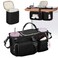 Prokva Parent Console Stroller Organizer Compatible with WONDERFOLD W2W4X Wagon Stroller Caddy with 2 Insulated Cup Holders A Removable Cooler Bag Black Empty Bag