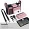 TOPDesign Universal Baby Stroller Organizer Stroller Caddy with Detachable Mesh Bag Heightened Insulated Cup Holders NonSlip Secure Hooks Accessories Fits Most Strollers Pink