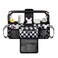 TOPDesign Universal Baby Stroller Organizer Double Stroller Caddy with Detachable Mesh Bag Heightened Insulated Cup Holders NonSlip Secure Hooks Accessories Fits Most Strollers Checkerboard