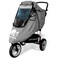 Vaxaape Stroller Rain CoverUniversal Stroller AccessoryWaterproofWindproof ProtectionProtect from Dust SnowBaby Travel Weather ShieldRainproof NanoCoating Elastic BandGrey