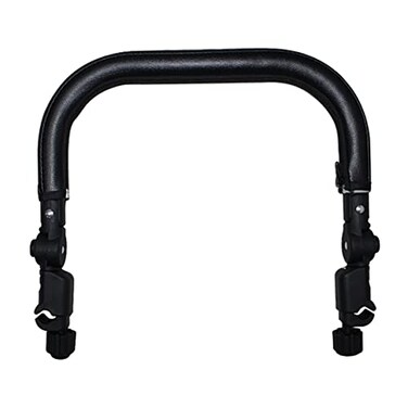 Hohopeti Stroller Bumper Handle Armrest Adjustable Detachable Pu 39x39x8cm for Compatibility Enhanced Water Resistance and Durability for Replacing Old Stroller Accessories