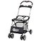 Baby Trend Snap N Go EX Polyester Lightweight Foldable Universal Single Infant Car Seat Carrier with 2 Cup Holder and Covered Compartment Black