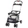 Baby Trend Snap N Go EX Polyester Lightweight Foldable Universal Single Infant Car Seat Carrier with 2 Cup Holder and Covered Compartment Black
