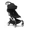 Stokke YOYO3 Stroller from 6 Months Includes White FrameBlack Seat Cushion Canopy Folds in Out in a Flash Light Compact CarryOn Compatible