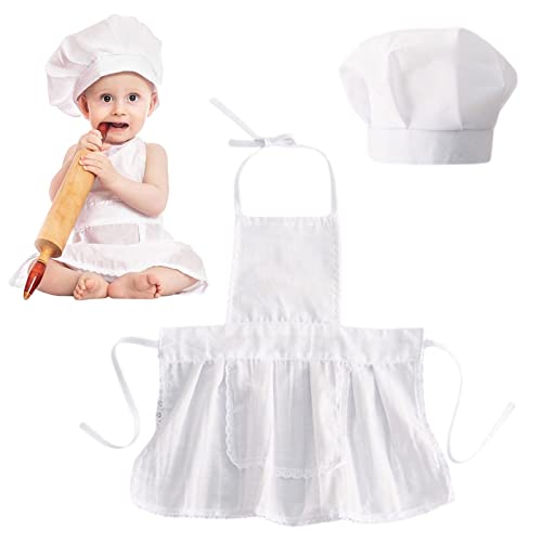 spokki Spokki Baby Photography Prop Chef Hat Apron Photo Props Costume Come With 2pcs P