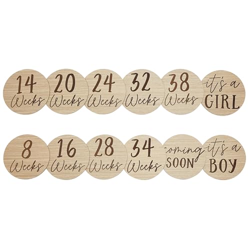 Kate & Milo Kate & Milo Weekly Pregnancy Milestone Marker Discs