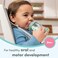 NUK Learner Cup Soft Silicone Replacement Straws 4Pack BPAfree Dishwashersafe Compatible with NUK 10oz Straw Learner Cup