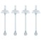 NUK Learner Cup Soft Silicone Replacement Straws 4Pack BPAfree Dishwashersafe Compatible with NUK 10oz Straw Learner Cup