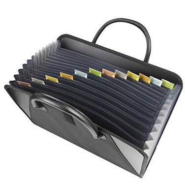 C-Line CLine Expanding File with Handles Letter Size Black 48211