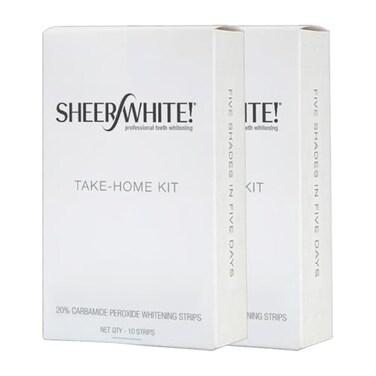 Sheer White! Sheer White Teeth Whitening Strips Double Pack Double Pack