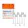 Waterpik Genuine Compact Size Replacement Brush Heads With Covers for SonicFusion Flossing Toothbrush SFRB2EW 6 Count White