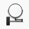 JERDON WallMounted Magnifying Mirror Bathroom Makeup Mirror with 5X Magnification 8Inch Diameter Black Model JP7506BK