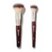 BK BEAUTY LARGE BUFFER ROUND FOUNDATION 2PC Professional Makeup Brush Set for Liquid or Cream Foundations Powder Blush Premium Face Brushes for Flawless Application