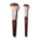 BK BEAUTY LARGE BUFFER ROUND FOUNDATION 2PC Professional Makeup Brush Set for Liquid or Cream Foundations Powder Blush Premium Face Brushes for Flawless Application