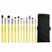 Bdellium Tools Professional Makeup Brush Studio Eyes 12pc Brush Set with RollUp Pouch