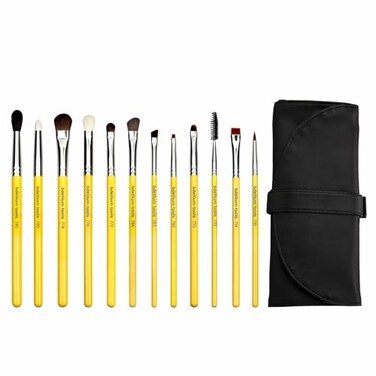 Bdellium Tools Professional Makeup Brush Studio Eyes 12pc Brush Set with RollUp Pouch