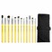 Bdellium Tools Professional Makeup Brush Studio Eyes 12pc Brush Set with RollUp Pouch