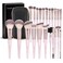 MAGEFY 22 Pcs Makeup Brushes Set Professional Makeup Brushes Wooden Handle Cosmetics Brushes Foundation Concealer Powder Face Eye Make up Brushes KitPinkgold