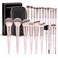 MAGEFY 22 Pcs Makeup Brushes Set Professional Makeup Brushes Wooden Handle Cosmetics Brushes Foundation Concealer Powder Face Eye Make up Brushes KitPinkgold
