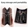 MAANGE 20 Pcs Makeup Brushes with Gift Box DoubleEnd Multifunctional Makeup Brushes for Blending Liquid Powder Concealer Cream Blush BuffeBlack
