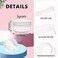 ZIZEMOJA 100 Pack 3 Gram Sample Containers with Lids 3ml Mini Sample Jars Tiny Plastic Cosmetic Containers for Lip Balms Makeup Lotion Eye Shadow Powder and Lip Balms Clear Lids