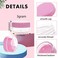 ZIZEMOJA 100 Pack 3 Gram Sample Containers with Lids 3ml Mini Sample Jars Tiny Plastic Cosmetic Containers for Lip Balms Makeup Lotion Eye Shadow Powder and Lip Balms Pink Lids